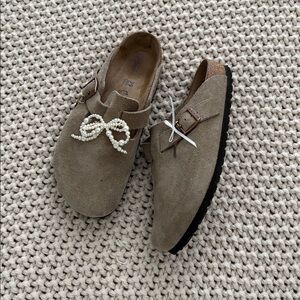 birkenstock boston wide soft footbed clog